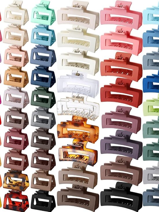 56-Pack Multicolor Hair Claw Clips for All Hair Types main image 4